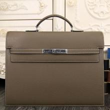 1:1 Copy Hermes Grey Kelly Depeche 38cm Briefcase Bag