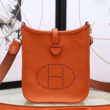 Perfect Replica Hermes Orange Evelyne II TPM Messenger Bag