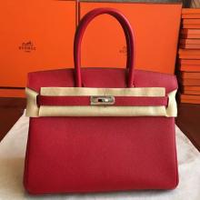 Hermes Red Epsom Birkin 35cm Handmade Bag Replica