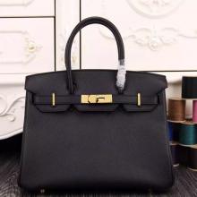 AAA Hermes Birkin 30cm 35cm Bag In Black Epsom Leather