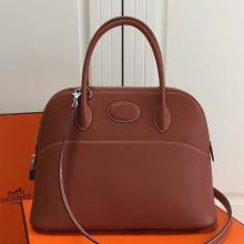 Imitation Hot Hermes Bolide 31cm Bag In Brown Swift Leather