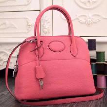 Replica Hermes Bolide Tote Bag In Pink Leather