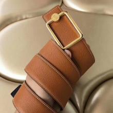 High Quality Replica Hermes Oscar Buckle 40 MM Belt Brown Reversible Leather
