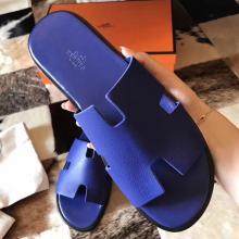 Discount Hermes Izmir Sandals In Electric Blue Epsom Leather