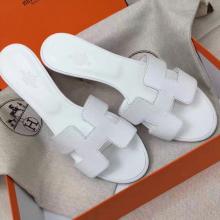 Replica Hermes White Epsom Oasis Sandals