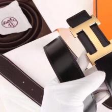 Hermes H Belt Buckle & Chocolate Clemence 32 MM Strap