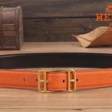 Perfect Fake Hermes Orange Cape Cod 32 Reversible Belt