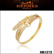 Hermes Debridee Bracelet Gold With Diamonds Replica