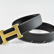 Fashion Hermes Reversible Belt Classics H Togo Calfskin With 18k Gold With Logo Buckle