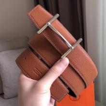 Replica Hermes H D’Ancre Reversible Belt In Brown/Noir Leather