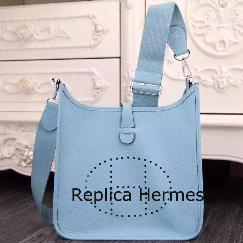Hermes Light Blue Evelyne III PM Bag