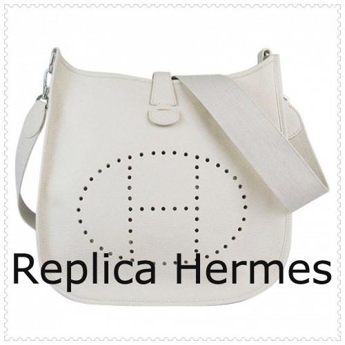 High Quality Hermes Evelyne III Bag White