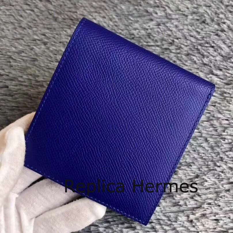 Hermes Blue Electric MC2 Copernic Compact Wallet Replica