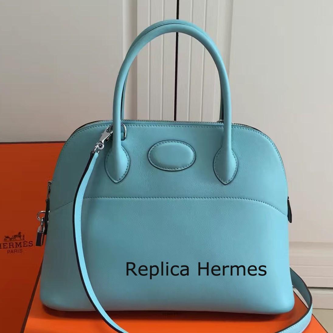 High Quality Knockoff Hermes Bolide 31cm Bag In Celeste Swift Leather