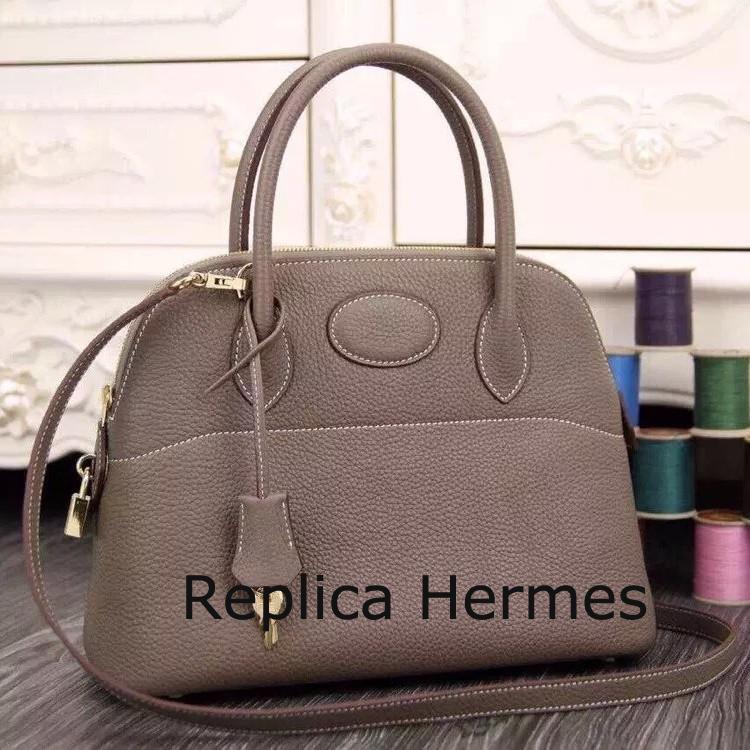 High Quality Hermes Bolide Tote Bag In Etain Leather