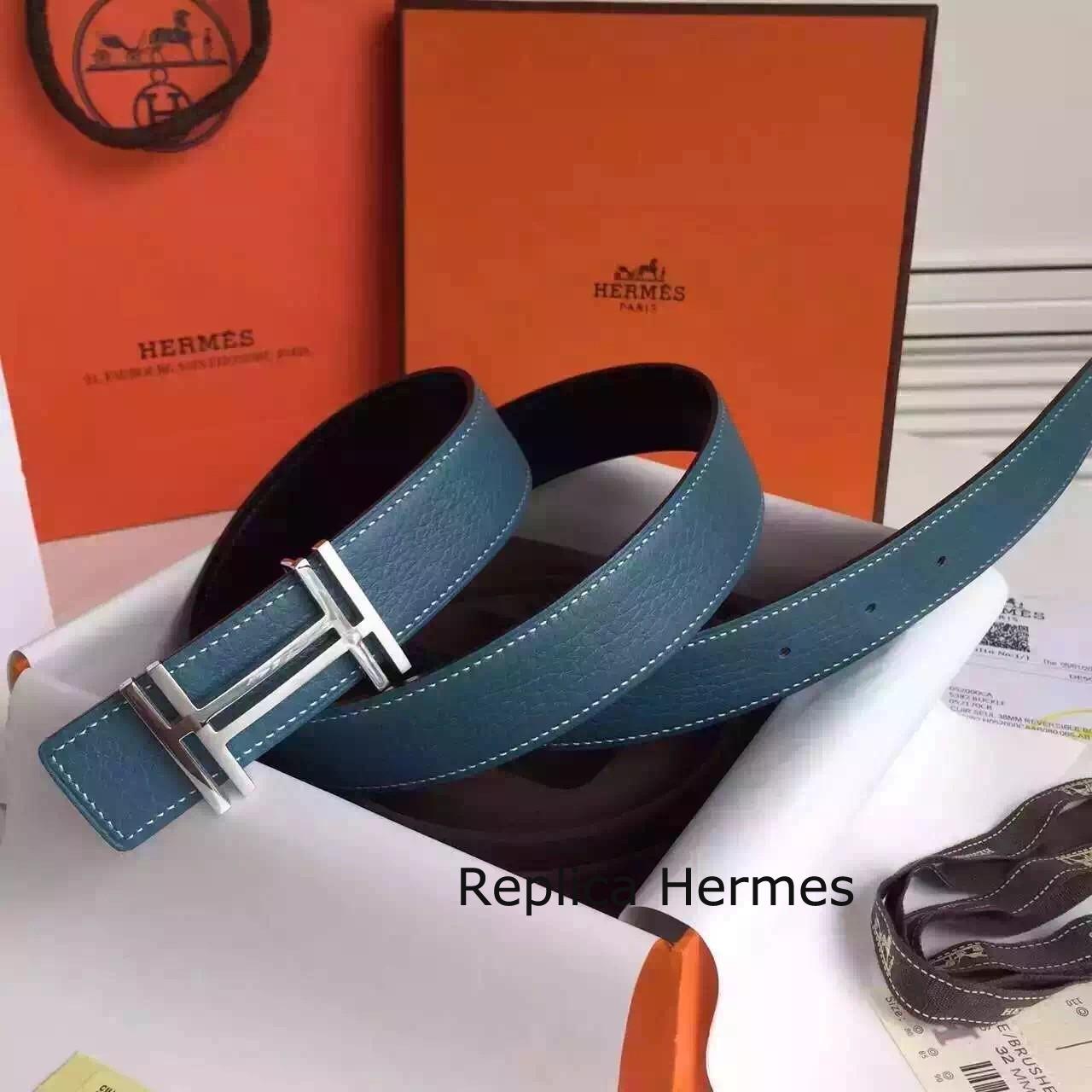 Hermes Kits 32mm Belt With H Au Carre Buckle