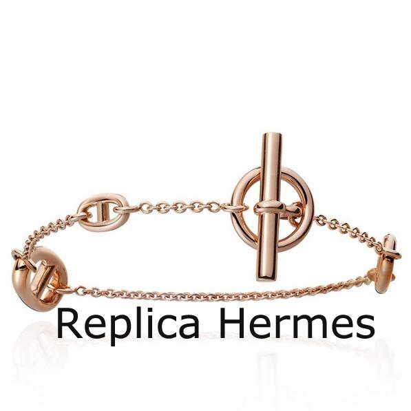 Hermes LG Rose Gold Farandole Bracelet Replica