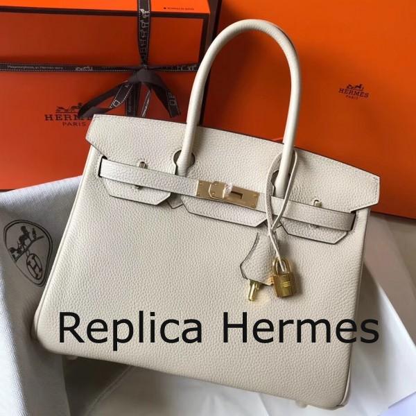Cheap Imitation Hermes Beton Clemence Birkin 30cm Handbag