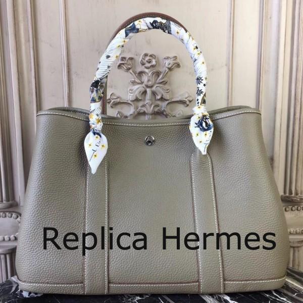 Hermes Garden Party 36cm PM Grey Handbag