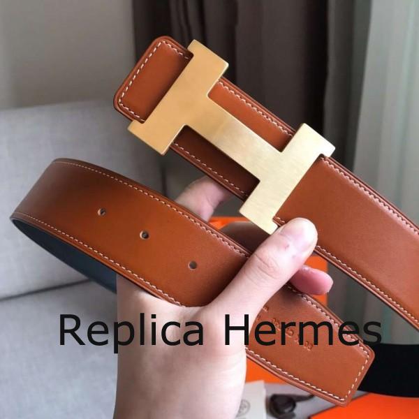 Hermes Constance 2 Belt Buckle & Gold/Noir Swift 42MM Strap