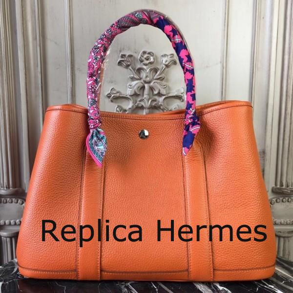 Best Quality Hermes Garden Party 30cm TPM Orange Handbag