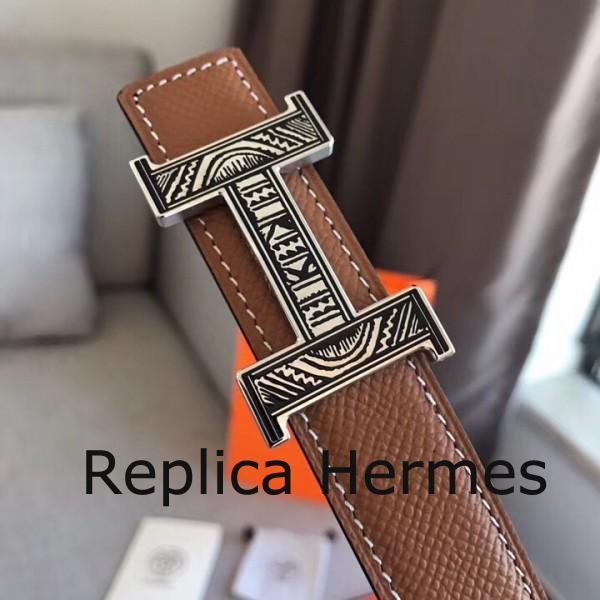 Luxury Replica Hermes Mini Constance Belt Buckle & Black Swift 24MM Strap