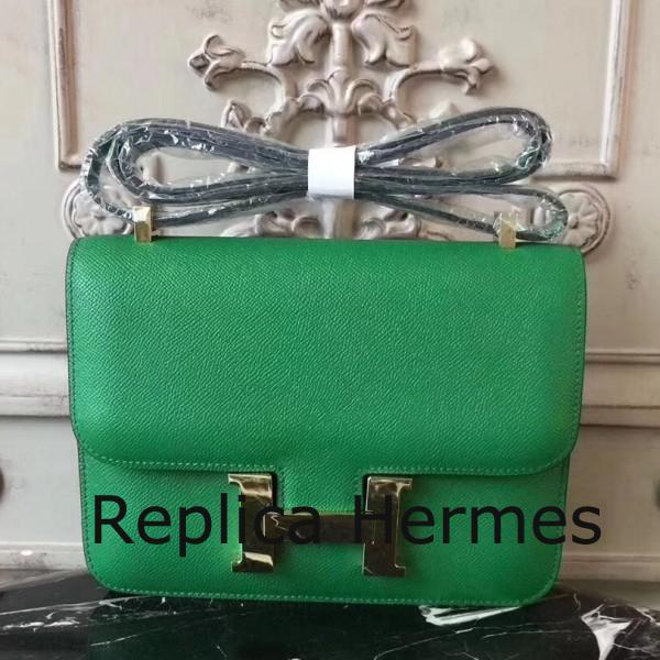 Hermes Bamboo Constance MM 24cm Epsom Leather Handbag
