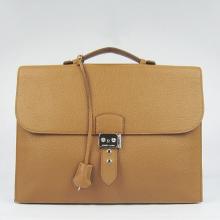 Faux Hermes Brown Sac A Depeches 38cm Briefcase Bag