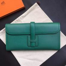 Imitation Cheap Hermes Dark Green Epsom Jige Elan 29 Clutch