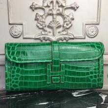 Fake High Quality Hermes Jige Elan 29 Clutch In Bambou Crocodile Leather