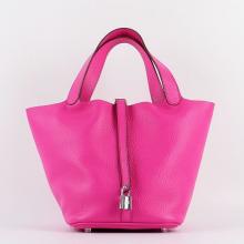 Fashion Hermes Picotin Lock Bag In Rose Red Leather