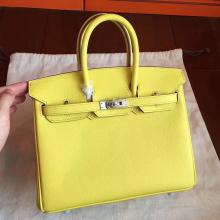 Copy Hermes Soufre Epsom Birkin 25cm Handmade Bag