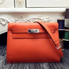 Best Quality Hermes Kelly Danse Bag In Orange Swift Leather
