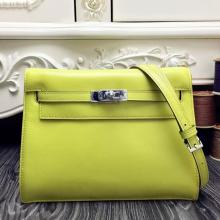 Luxury Replica Hermes Kelly Danse Bag In Yellow Swift Leather