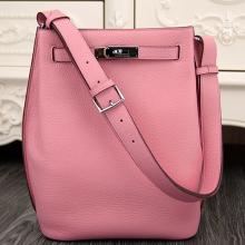 Copy Hermes So Kelly 22cm Bag In Pink Leather