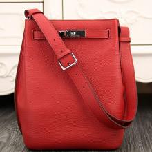 Perfect Hermes So Kelly 22cm Bag In Red Leather