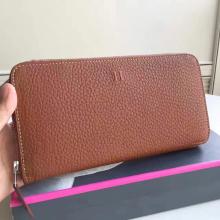Perfect Hermes Brown Clemence Azap Zipped Wallet