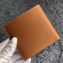 High End Imitation Hermes Brown MC2 Copernic Compact Wallet