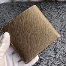 Hermes Taupe MC2 Copernic Compact Wallet Replica