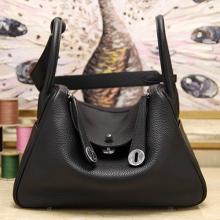 Discount Hermes Black Clemence Lindy 30cm Bag