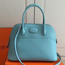 High Quality Knockoff Hermes Bolide 31cm Bag In Celeste Swift Leather