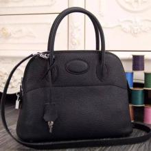 Hermes Bolide Tote Bag In Black Leather