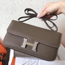 Imitation Luxury Hermes Etoupe Epsom Constance Elan 25cm Bag