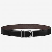 Luxury Copy Hermes Etrier Buckle Belt & Chocolate Clemence 32 MM Strap