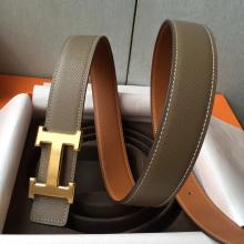 Hermes H Belt Buckle & Taupe Epsom 32 MM Strap Replica