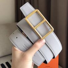 Hermes Officier Belt Buckle & White 38MM Strap Replica