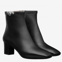 Replica Hermes Black Calfskin Power Low Boot