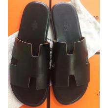 1:1 Replica Hermes Black Swift Izmir Sandals