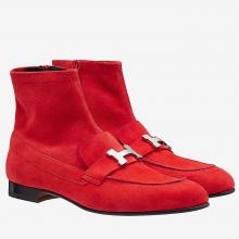 Imitation Designer Hermes Red Saint Honore Ankle Boots