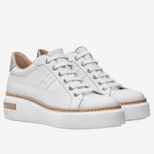 Hermes White Polo Sneakers